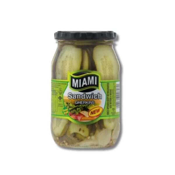 Gherkins Sliced Miami 380g